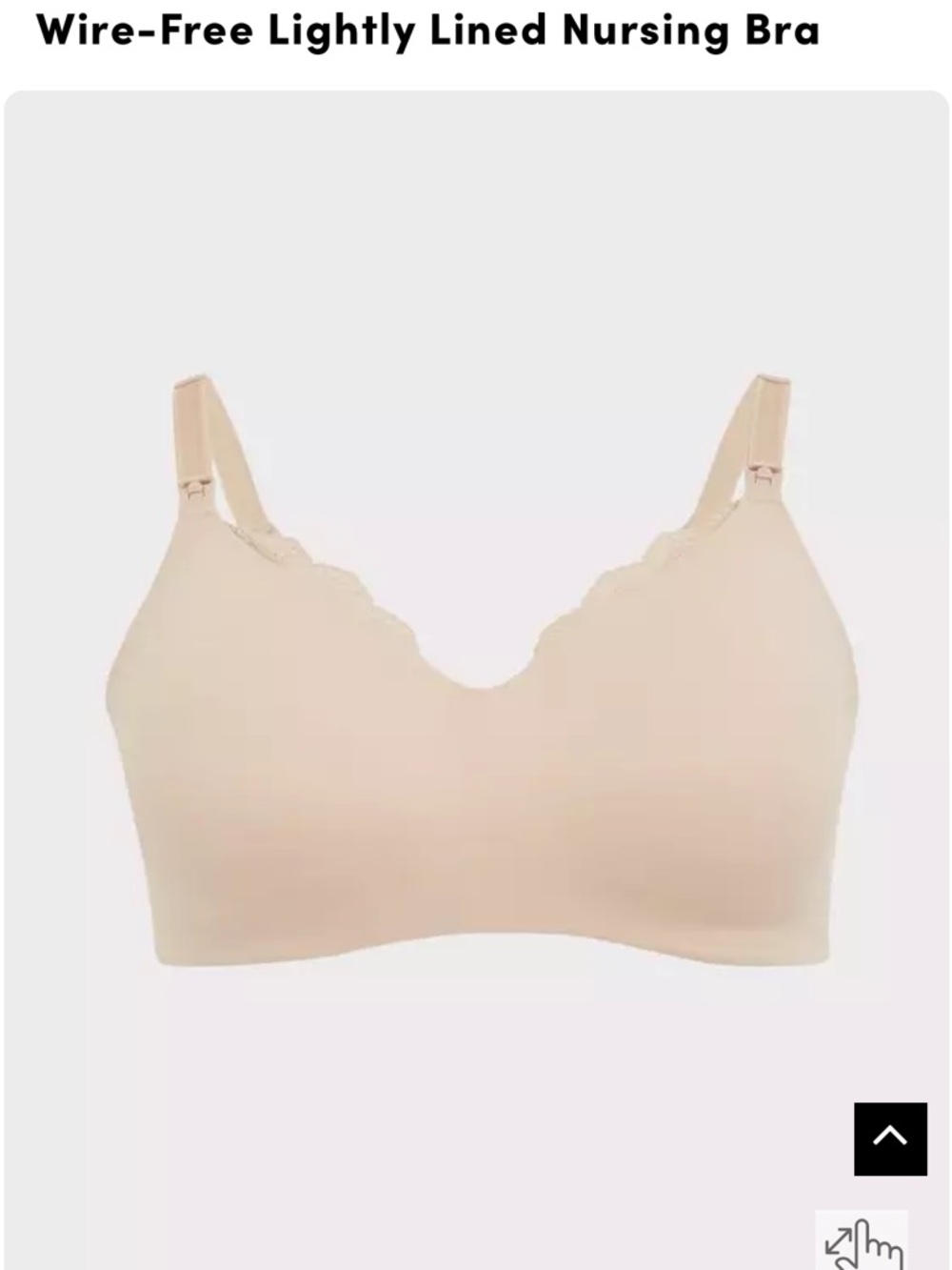 Torrid Wire-Free Lightly Lined Nursing Bra - Nude Sz 40D